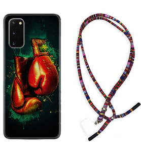 Samsung A02S A03S A10 A12 A13 A21S A22 Kılıf Boyun Asklı Rasta Silikon Boks Eldiveni 1763