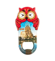 İspanya Temalı Baykuş Magnet Kapak Açacak (Karışık)