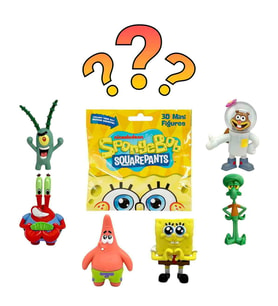 SpongeBob Sürpriz Figür Paketi - 3D Miniş Konseptli Orijinal SüngerBob Oyuncağı