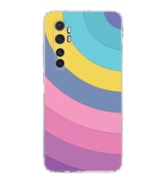 Xiaomi  Mi Note 10 Lite  Kamera Korumalı Kapak Renk Cümbüşü Tasarımlı Şeffaf  Kılıf