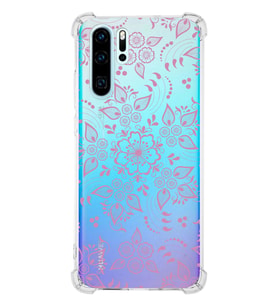 Huawei P30 Pro  Köşe Korumalı Antişok Kapak Nostalji Desen Tasarımlı Şeffaf  Kılıf