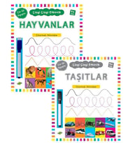 Çizgi Çizgi Etkinlik Hayvanlar ve Taşıtlar 2li Set
