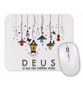 Deus Minha Luz Mouse Pad