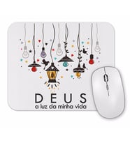Deus Minha Luz Mouse Pad