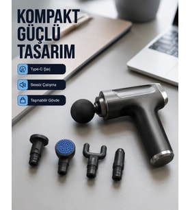 Kas Yorgunluğu Giderici Vücut Masaj Tabancası Yeni Nesil