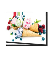 Meyveler Cam Tablo 4mm Dayanıklı Temperli Cam