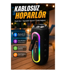 Taşınabilir Kablosuz Bluetooth Hoparlör Çoklu Bağlantı Özellikli