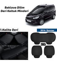 Ford Courier 2014 Sonrası Siyah Deri Oto Koltuk Minderi
