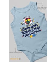 Babaya Özel Sıfır Kollu Bebek Zıbını %100 Pamuk