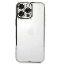 iPhone 16 Pro Max Kılıf Razer Lensli Silikon - Gümüş