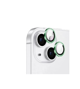 Apple iPhone 15 Uyumlu Zore CL-12 Premium Safir Parmak İzi Bırakmayan Anti-Reflective Kamera Lens Koruyucu (Açık Yeşil)