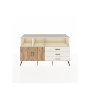 Kronos Konsol 5 Raflı 3 Çekmeceli 2 Kapaklı 176x59x99 Aytaşı-Çam/Aytaşı