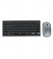 IBK-572BK Bluetooth 5.0 + 2.4GHz Kablosuz Klavye Mouse Seti, Şarjlı, 78 Tuş, 500mAh Mouse, 180mAh Klavye, 10m Menzil, Windows/Mac/iOS/Android Uyumlu, Kompakt ve Sessiz Tasarım