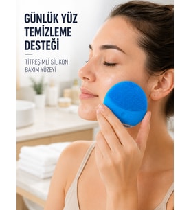 Şarjlı Yüz Temizleme Cihazı Yumuşak Silikon Titreşimli Cilt Bakım Fırçası
