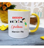 Beden Öğretmenine Özel Öğretmenler Günü Hediyesi Kişiye Özel Kupa Bardak