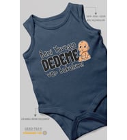 Beni Yavaşça Dedeme Ver Bakalım Sıfır Kol Bebek Body %100 Pamuk