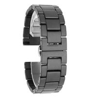 Samsung Galaxy Watch Active Uyumlu Kordon Mat Seramik Metal Saat Kordonu Kayış 20/KS1--Siyah