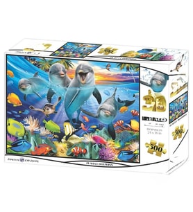 Oyuncu Yunuslar 500 Parça Yetişkin Puzzle
