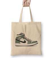 Jordan 1 Mid Dutch Green Bez Çanta Uzun Saplı