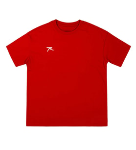 %100 Pamuk Oversize Basic T-Shirt LATUS KIRMIZI