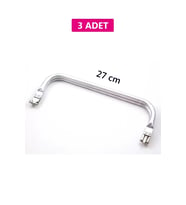 Gizli Metal Çanta Bursu - 3 Adet - 27 cm - Metal Çanta Aparatı Çanta Aksesuarı