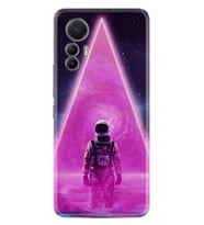 Xiaomi 12 Lite Kılıf Resimli Desenli Silikon Platinium Series Astro Purple2 1907