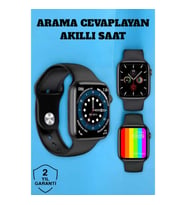Mey İthalat® Akıllı Saat Bluetooth Bağlantı ve 24 Saat Sağlık İzleme GPS Arama Cevaplama