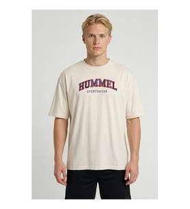 Hummel 912367-9157 Ekru Erkek T-Shirt 912367-9157