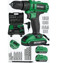 Steiner Germany Technology Darbeli 56 V 5 Ah Bakır Sargılı Çift Akülü Şarjlı Vidalama Matkap Yeşil + Set