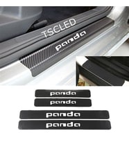 Panda Karbon Kapı Eşiği Kaplama Sticker Yapıştırma (4 Adet) zz58