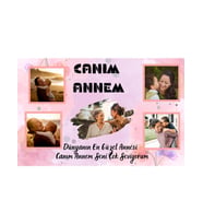 Gifttime Anneye Özel Duvar Posteri 35 x 25 cm