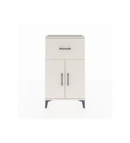 Arges Komodin Tek Raflı Tek Çekmeceli 2 Kapaklı 60x30x106 Aytaşı-Aytaşı