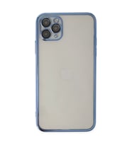 Apple iPhone 11 Pro Kılıf Razer Lensli Silikon - Açık Mavi