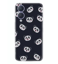 Vivo Y17s Kılıf Silikon Desen Özel Seri Panda Suratları 1773