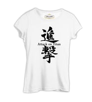Attack on Titan - Sign Beyaz Kadın Tshirt