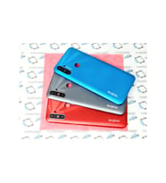 Oppo Realme Uyumlu C3 Kasa Arka Kapak Batarya Pil Kapağı (Lenssiz) (Mavi)