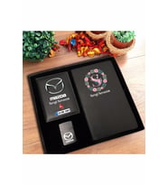 KİŞİYE ÖZEL TASARIMLI TARİHSİZ DEFTER - MAZDA RUHSAT - MAZDA ÇAKMAK (Siyah)