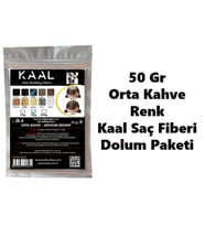 KAAL TOPPİK 50 GR ORTA KAHVE ( MED BROWN ) TOPİK SAÇ TOZU SAÇ FİBERİ KERATİN
