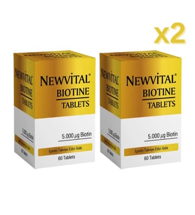 Newvital Biotin 60 Tablet x2 Adet