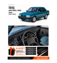 e-biz TOFAŞ ŞAHİN DOĞAN KARTAL KAPAKLI (1981-2002) Uyumlu Torpido Örtüsü, Torpido Kılıfı - Siyah - TF003