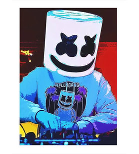 Marshmello Modern Ahşap Tablo