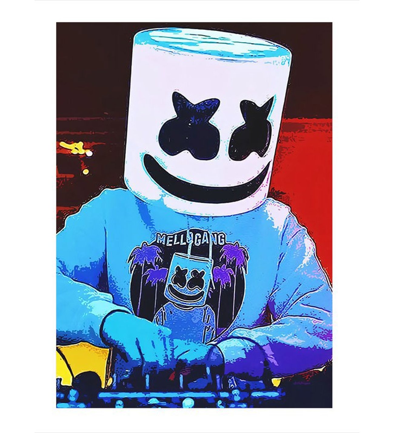Marshmello Modern Ahşap Tablo