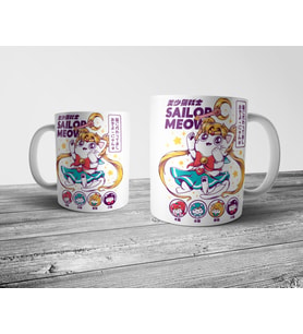 Pixxa Sailor Moon Sailor Meow Kupa Bardak  
