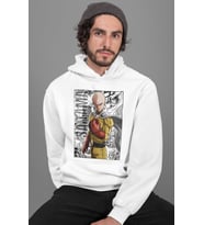 Saitama One Punch Man Baskılı Unisex Oversize Anime Hoodie