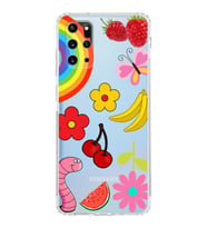 PrintiFy Samsung Galaxy S20 Plus ile Uyumlu 1mm Slim Fit Water Color 5 Baskılı Şeffaf  Kılıf