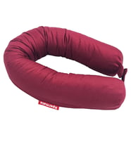 XPERMATE Fermuarlı Seyahat Yastığı Cırt Cırtlı Seyahat Boyun Yastığı Yolculuk Yastığı 110cm (Bordo)