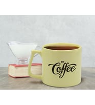 BK Gift Pastel Sarı Middle Kupa Bardak, Arkadaşa Hediye, Ev Hediyesi, Doğum Günü Hediyesi, Ofis Hediyesi-7