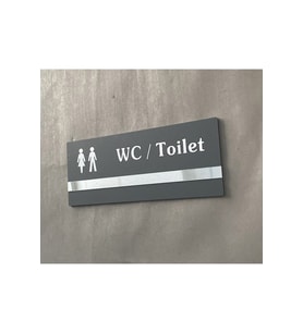 Soft Seri Minimal Pleksi Wc Kapı Isimliği