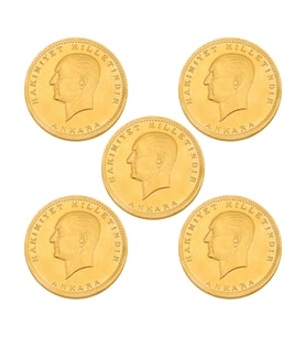 Harem Altın 5 Eski Cumhuriyet Altını - Ata Lira