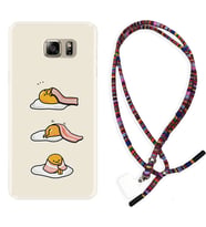 Samsung S7 Edge S20 Fe Plus Ultra S21 S22 Kılıf Boyun Asklı Rasta Silikon Sweety Egg 1322